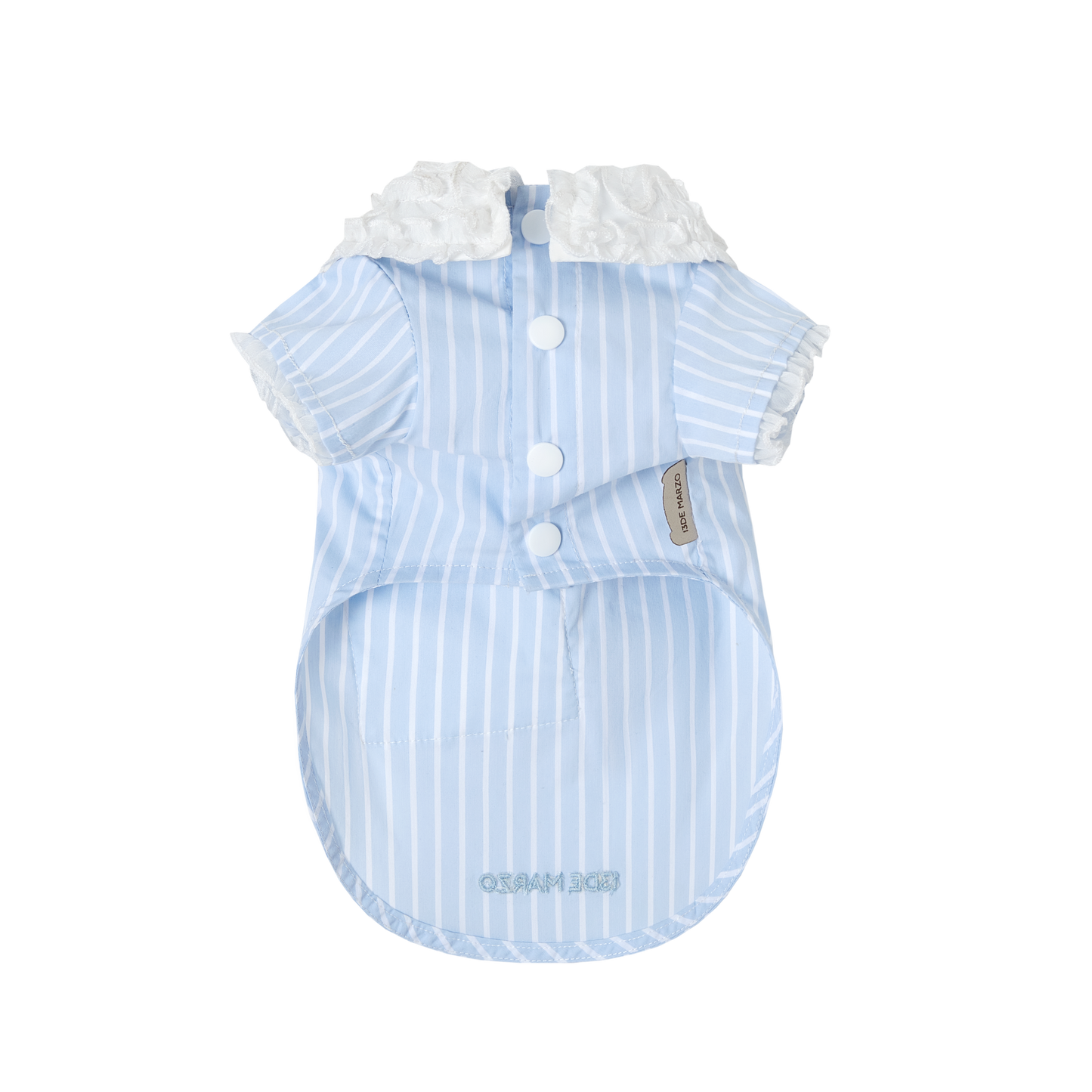 13DE MARZO Pet Lace-Striped Pajama Set - 13DE MARZO