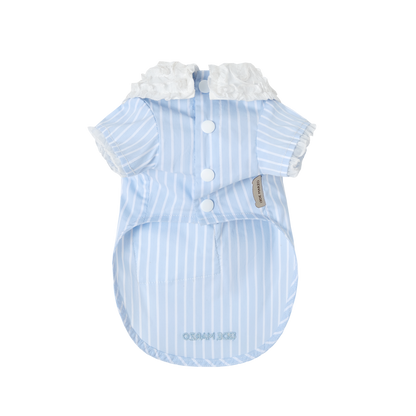 13DE MARZO Pet Lace-Striped Pajama Set - 13DE MARZO