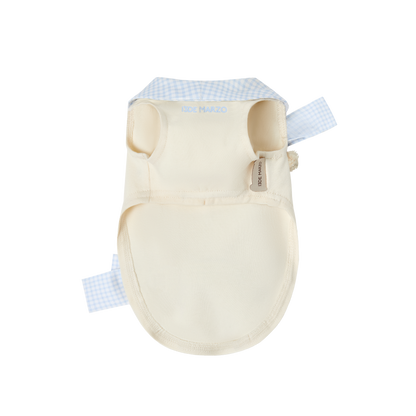 13DE MARZO Pet Bow Check Vest White - 13DE MARZO