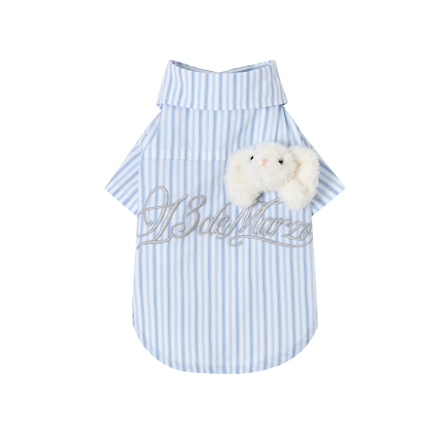 13DE MARZO Pet Striped Shirt Blue - 13DE MARZO