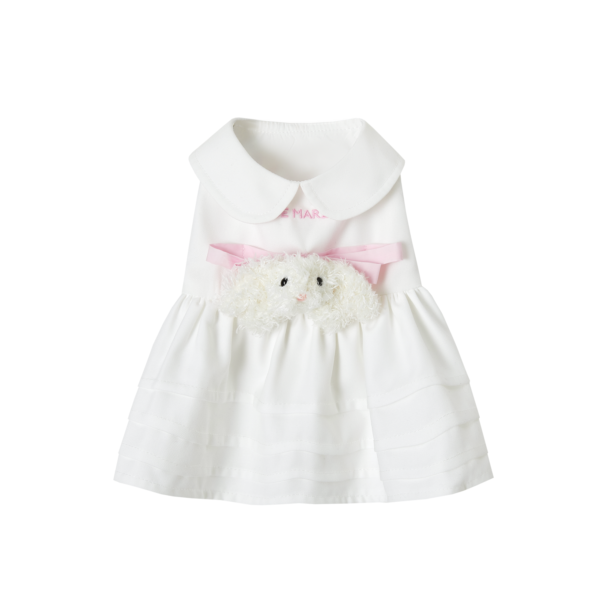 13DE MARZO Pet Peter Pan Collar Princess Dress White - 13DE MARZO