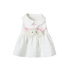 13DE MARZO Pet Peter Pan Collar Princess Dress White