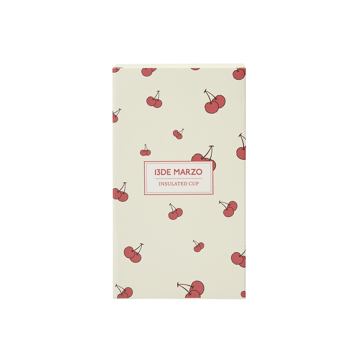13DE MARZO Cherry Bear Straw Insulated Cup