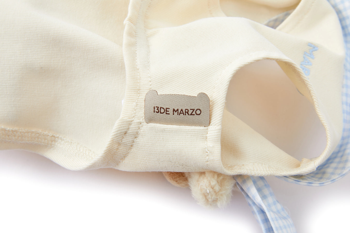 13DE MARZO Pet Bow Check Vest White - 13DE MARZO