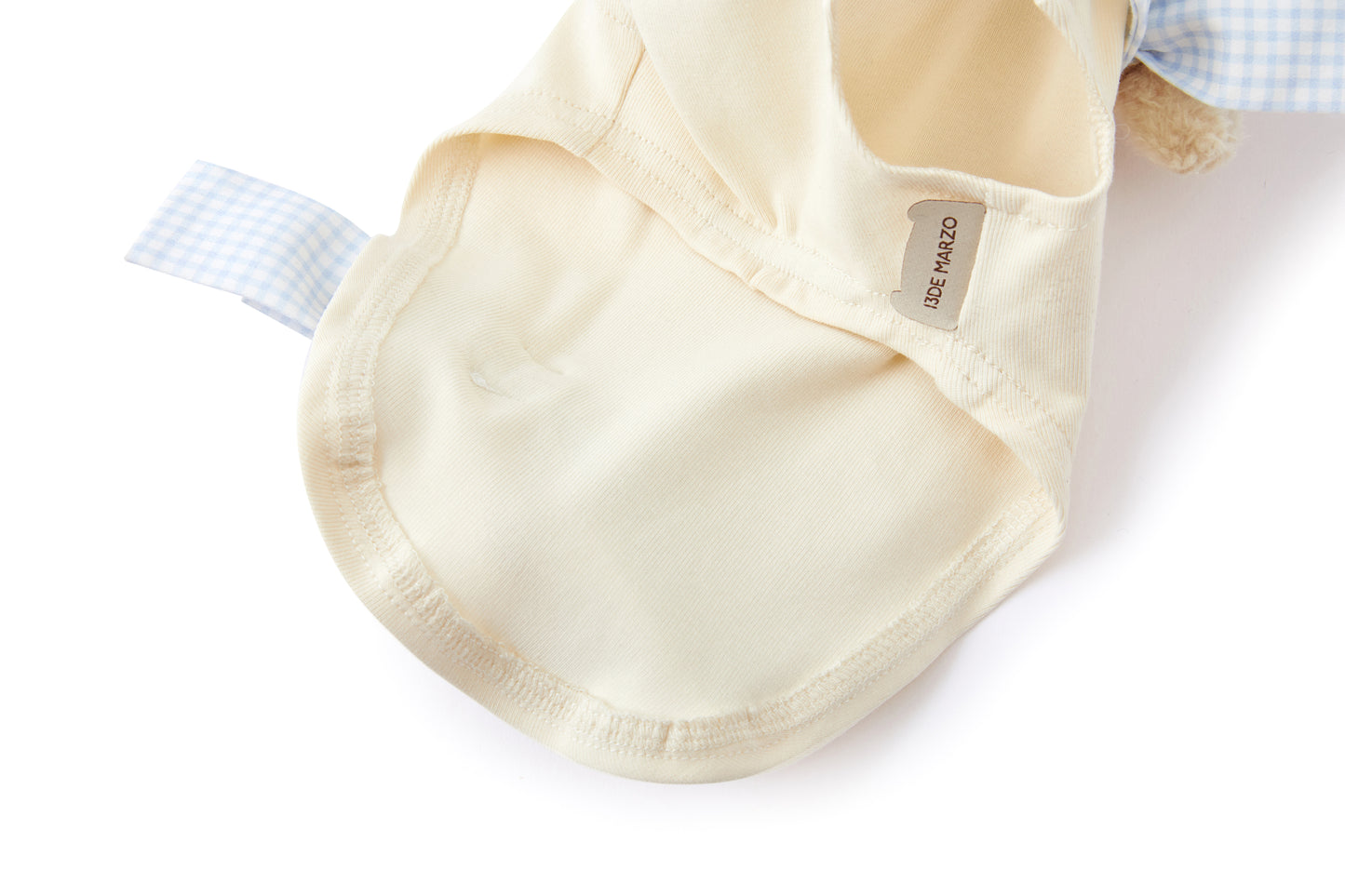 13DE MARZO Pet Bow Check Vest White - 13DE MARZO