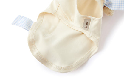 13DE MARZO Pet Bow Check Vest White - 13DE MARZO