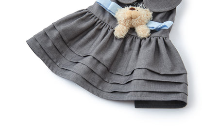 13DE MARZO Pet Peter Pan Collar Princess Dress Grey - 13DE MARZO