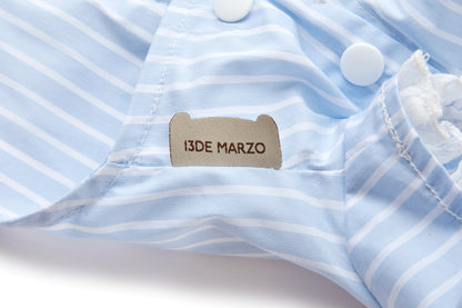 13DE MARZO Pet Lace-Striped Pajama Set - 13DE MARZO