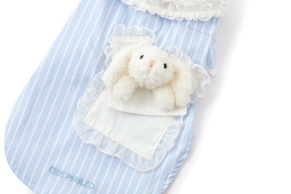 13DE MARZO Pet Lace-Striped Pajama Set - 13DE MARZO