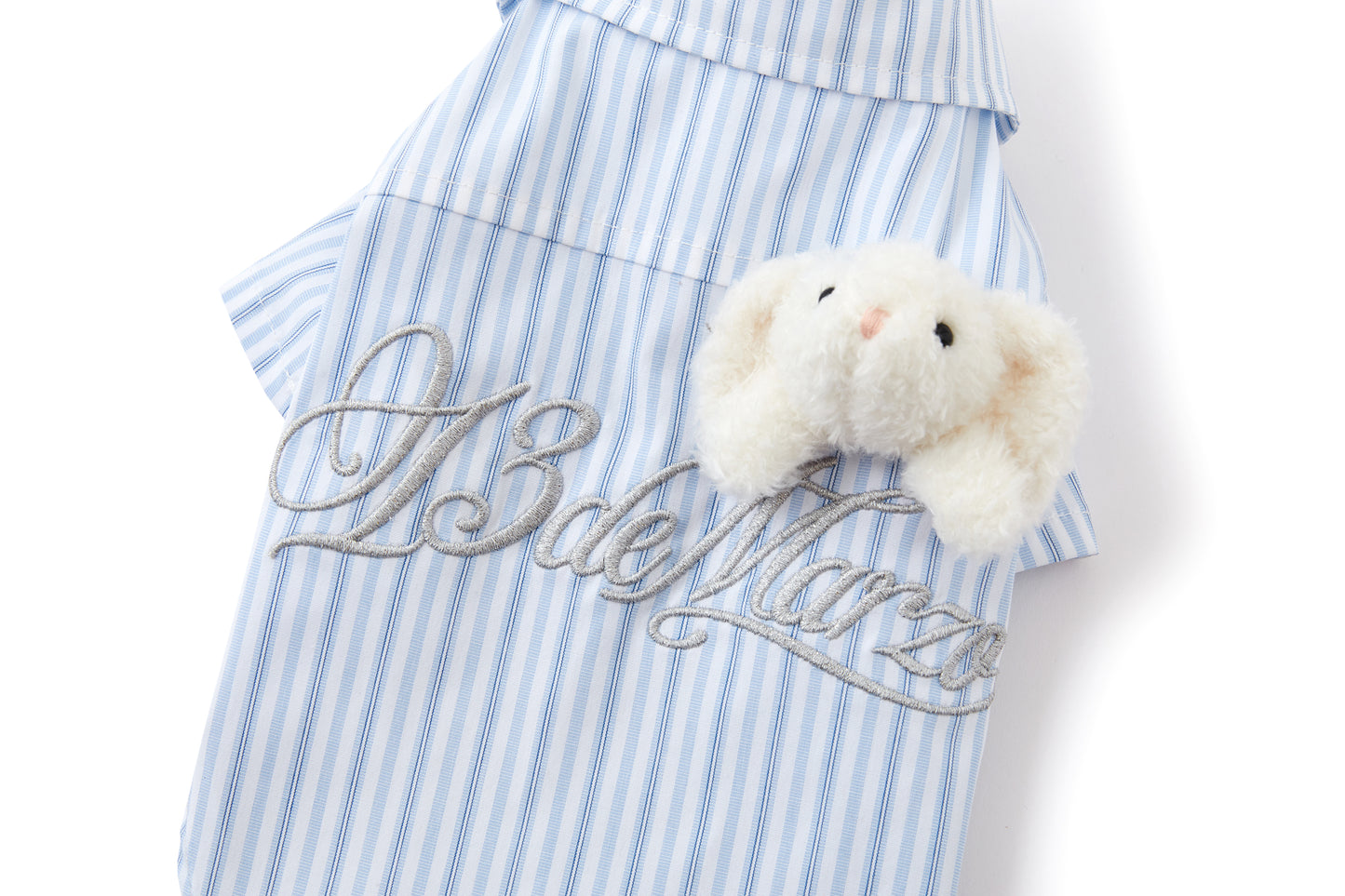 13DE MARZO Pet Striped Shirt Blue - 13DE MARZO