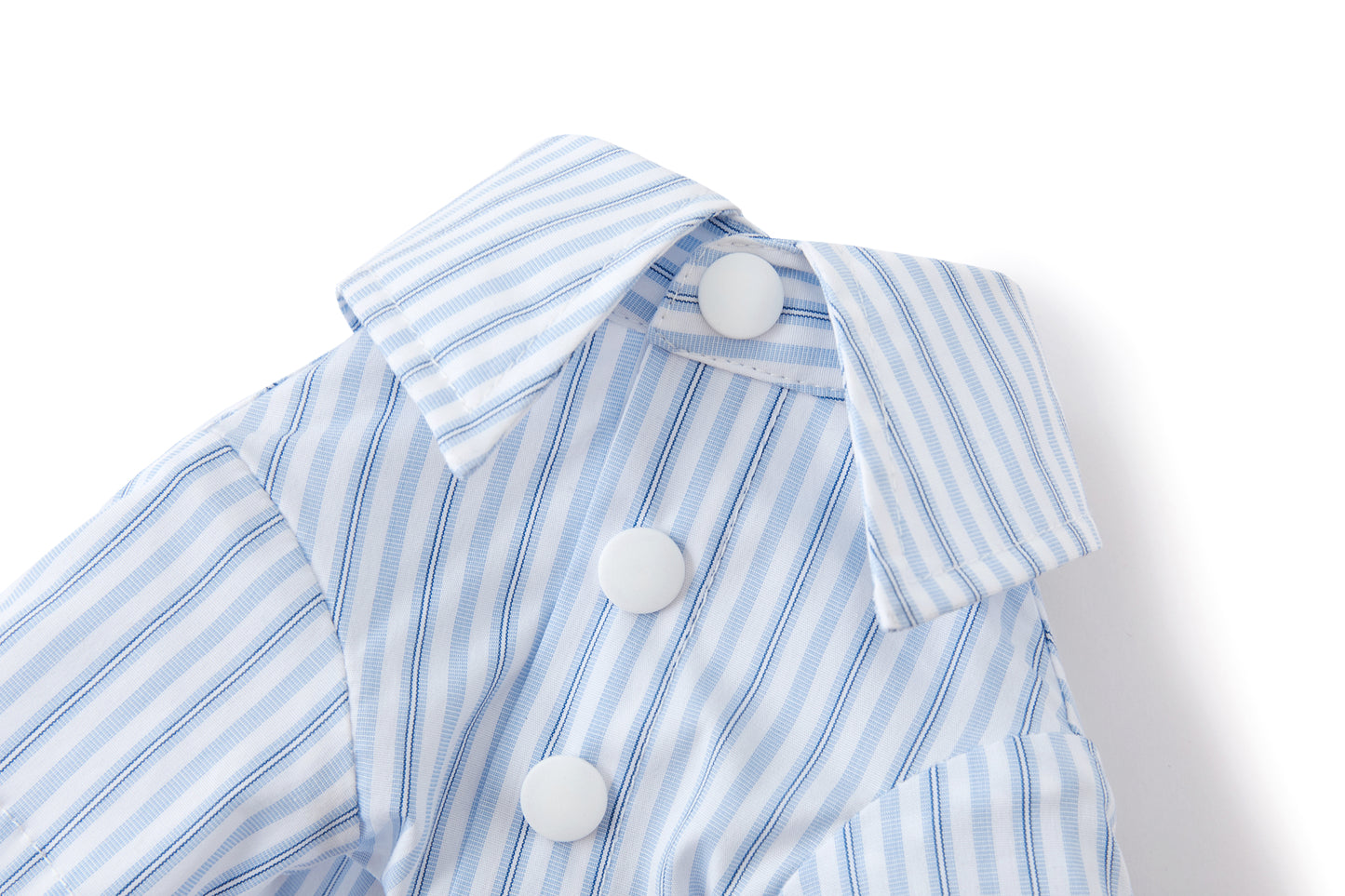 13DE MARZO Pet Striped Shirt Blue - 13DE MARZO