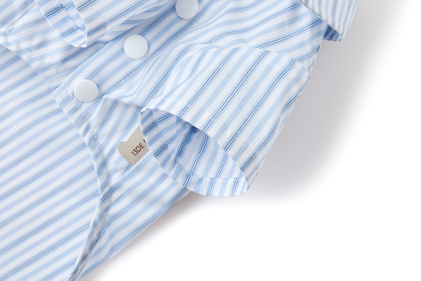 13DE MARZO Pet Striped Shirt Blue - 13DE MARZO