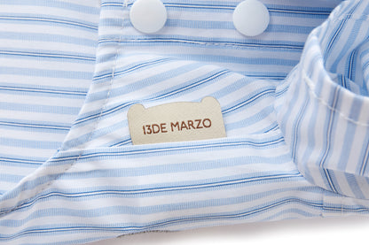 13DE MARZO Pet Striped Shirt Blue - 13DE MARZO