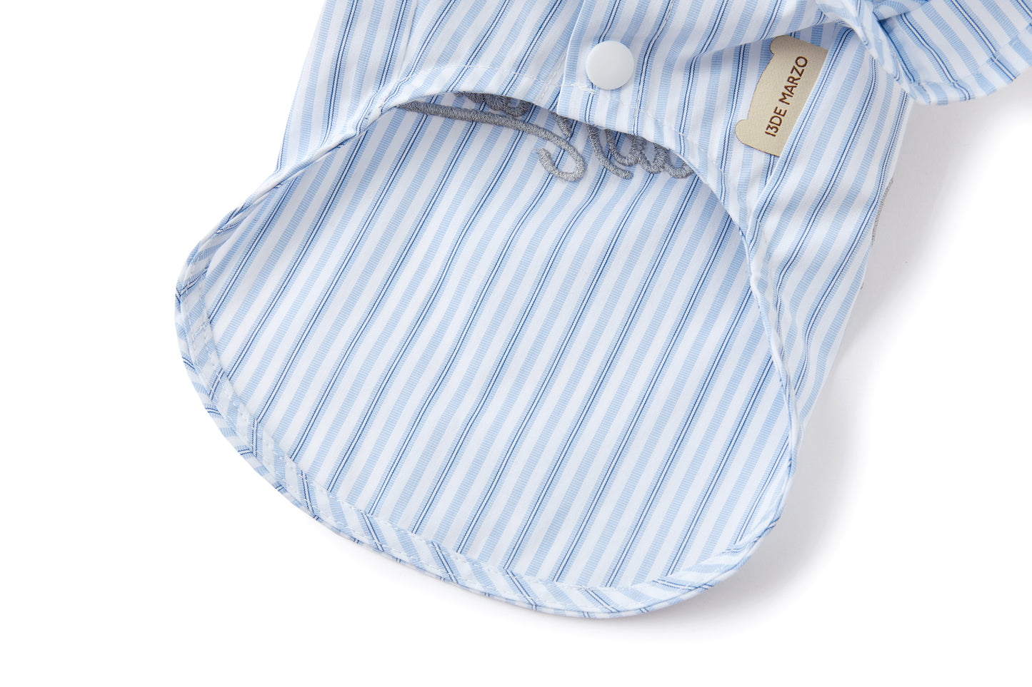 13DE MARZO Pet Striped Shirt Blue - 13DE MARZO
