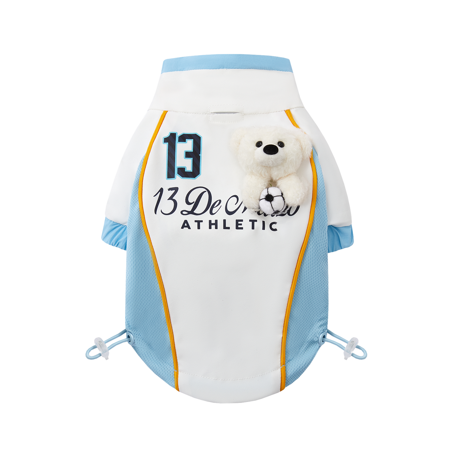 13DE MARZO Soccer Bear Pet Jersey Coat Blue