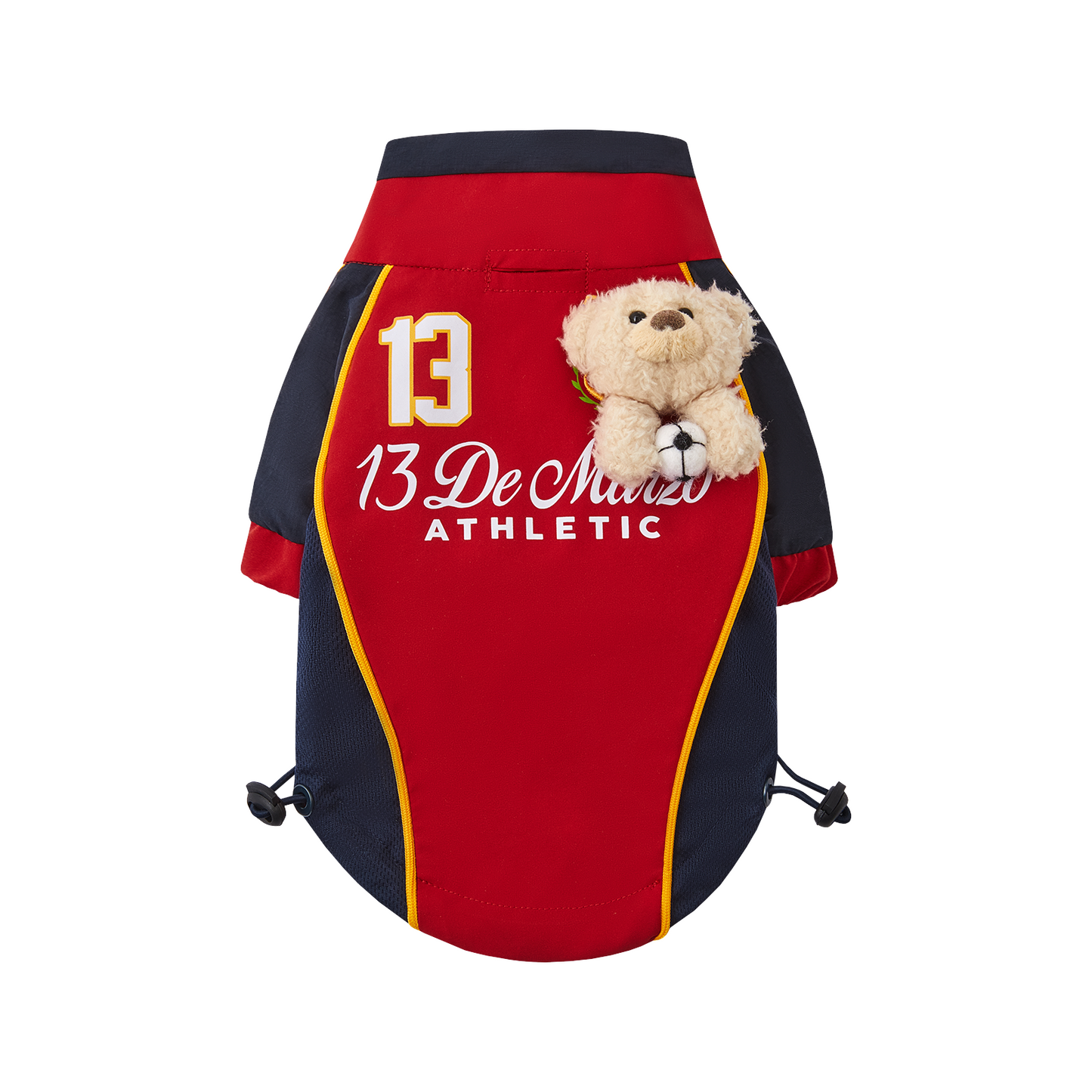 13DE MARZO Soccer Bear Pet Jersey Coat Red