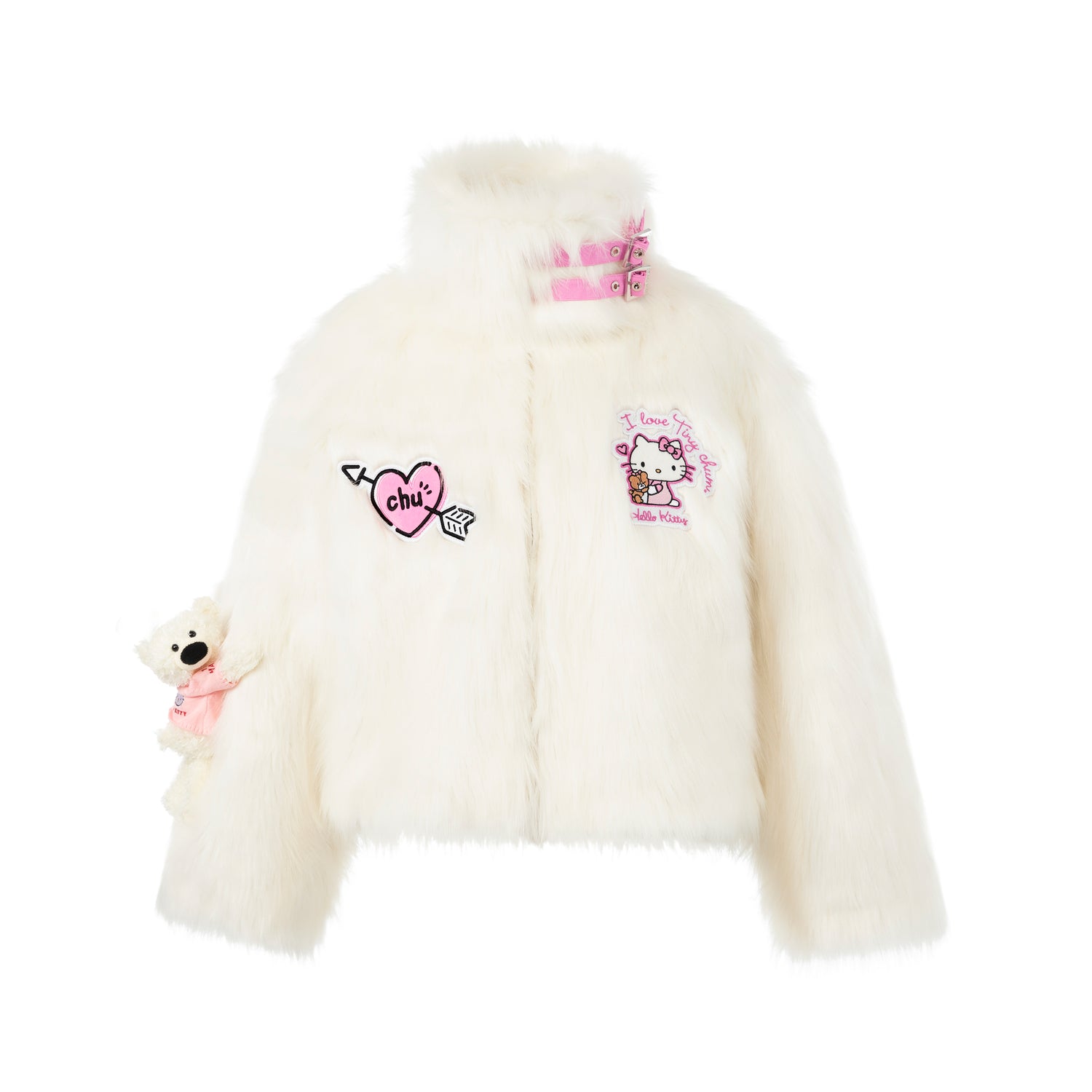 13DE MARZO Hello Kitty Bear Artificial Mink Coat - 13DE MARZO