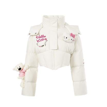 13DE MARZO Hello Kitty Bear Short Down Jacket 13DE MARZO Hello Kitty Bear Short Down Jacket