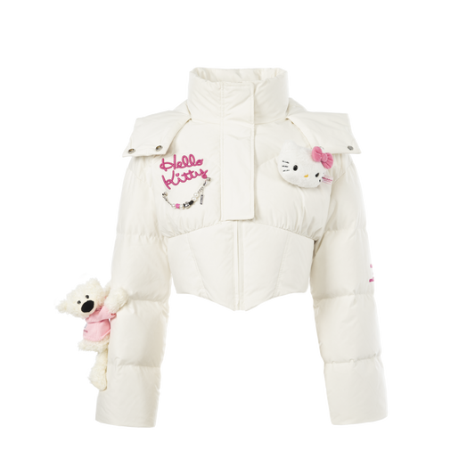 13DE MARZO Hello Kitty Bear Short Down Jacket