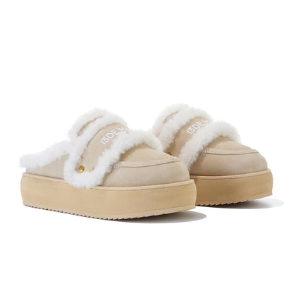 13DE MARZO Detachable Snow Boot Slipper Khaki