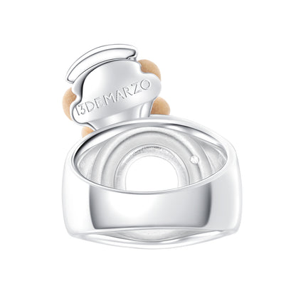 13DE MARZO Little Bear Captain Crystal Rhinestone Ring - 13DE MARZO