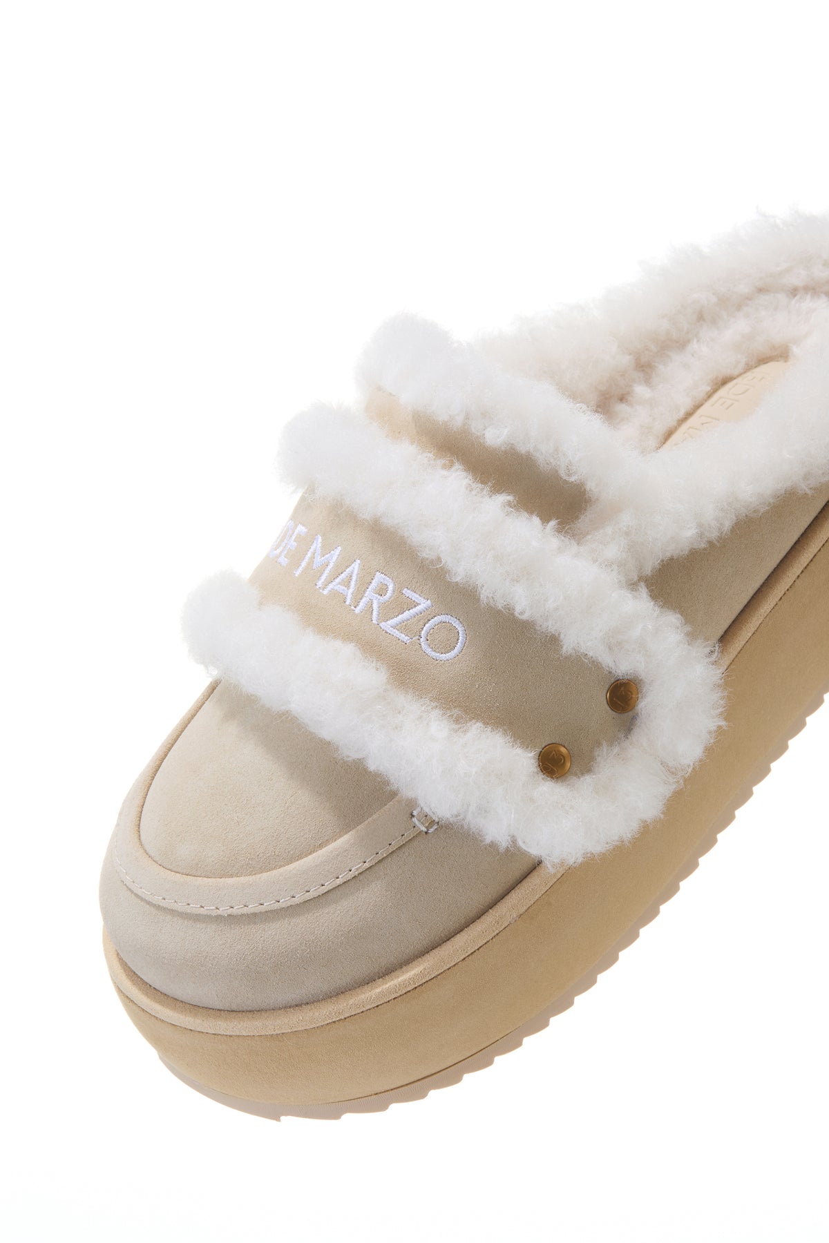 13DE MARZO Detachable Snow Boot Slipper Khaki