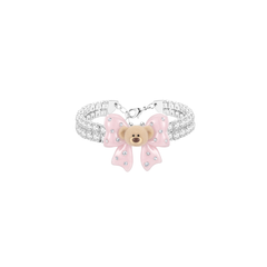 13DE MARZO Mini Bear Bow Bracelet Pink