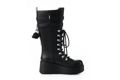 13DE MARZO Bear Lock Chain Boots