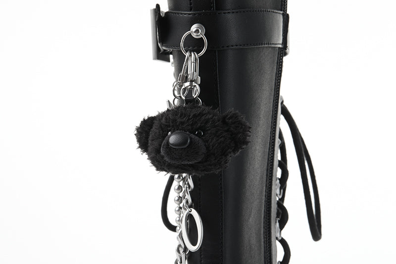 13DE MARZO Bear Lock Chain Boots