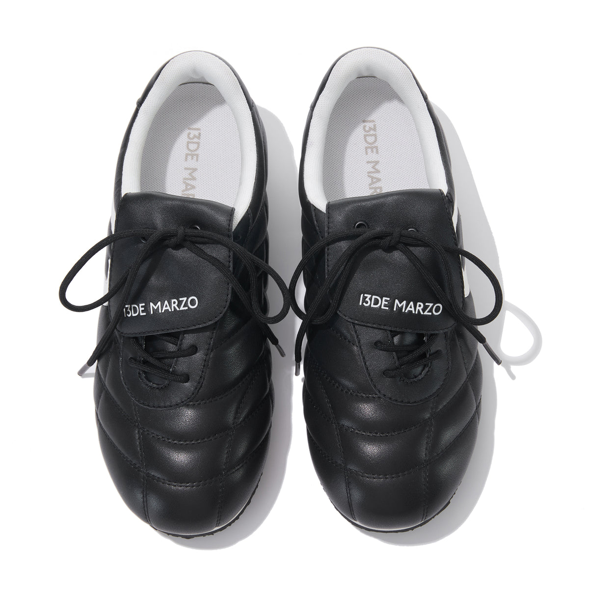 13DE MARZO Quilted Lightweight Casual Shoes Black - 13DE MARZO