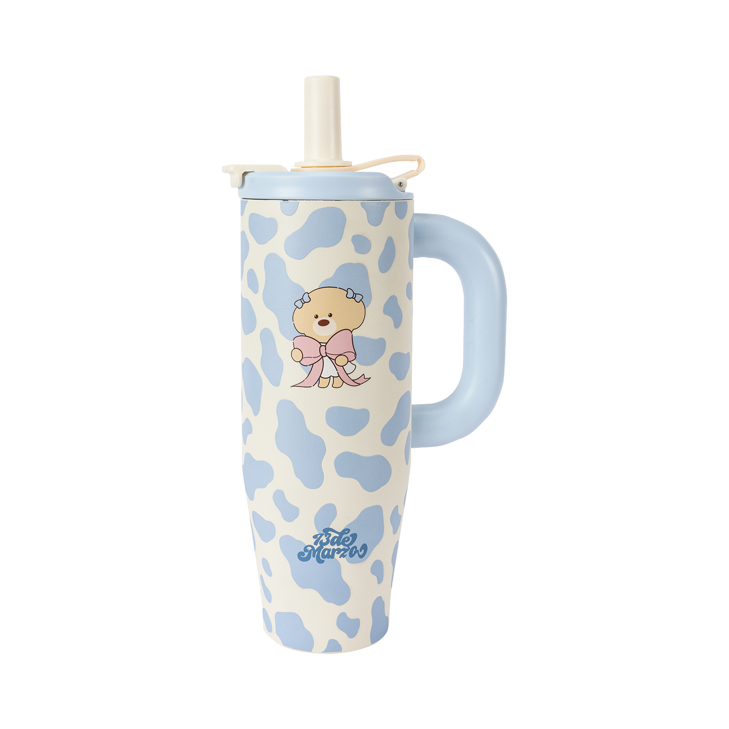 13DE MARZO Bear Blue Cow Insulated Cup