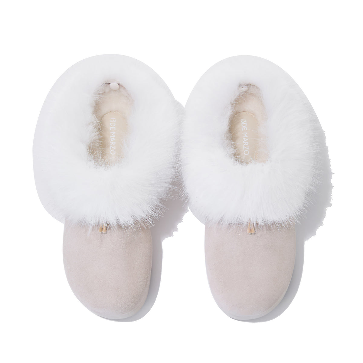 13DE MARZO Furry Birkenstock Mule Sand