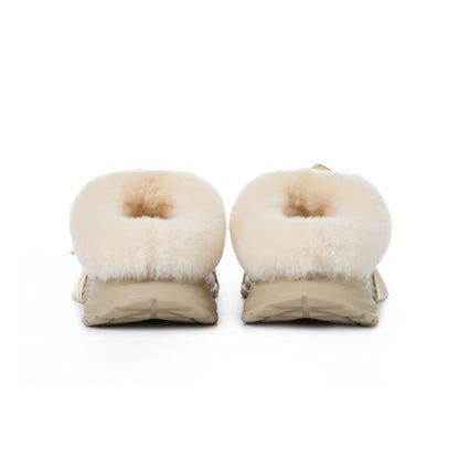 13DE MARZO Bear Fuzzy Snow Slippers Khaki - 13DE MARZO
