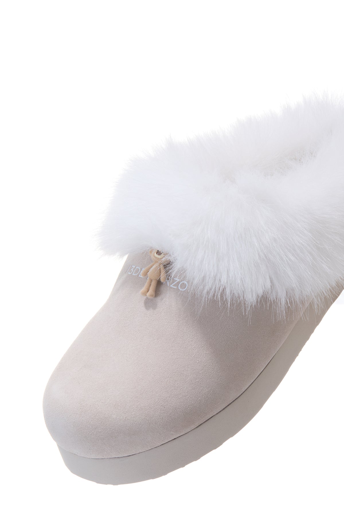 13DE MARZO Furry Birkenstock Mule Sand