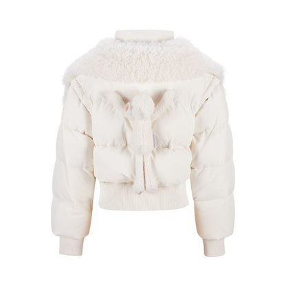 13DE MARZO Doozoo Detachable Short Down Jacket Beige - 13DE MARZO