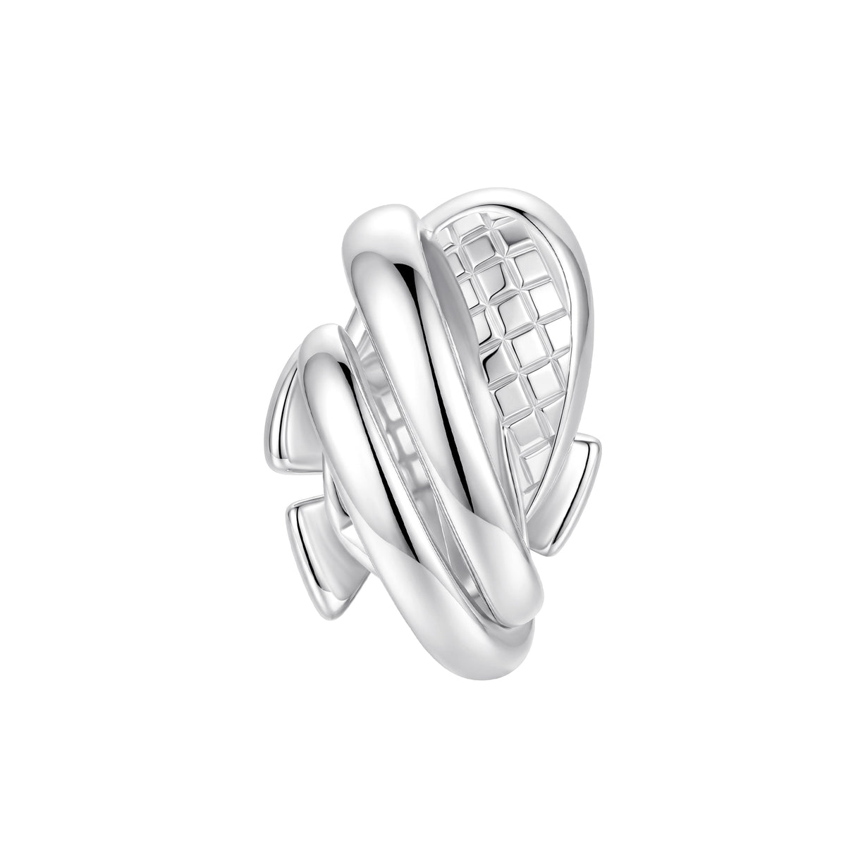 13DE MARZO Shoe Bow Bear Ring Silver