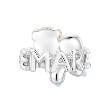 13DE MARZO Balloon Bow Bear Ring Yellow