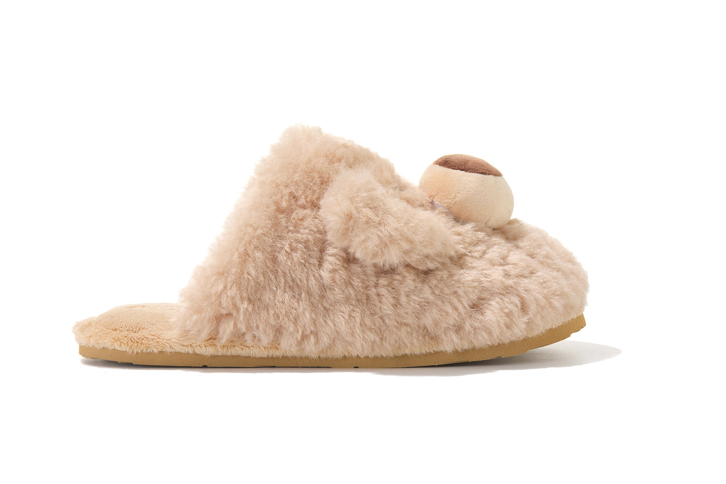 13DE MARZO Indoor Plush Slippers Khaki