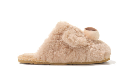 13DE MARZO Indoor Plush Slippers Khaki