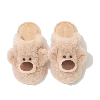 13DE MARZO Indoor Plush Slippers Khaki