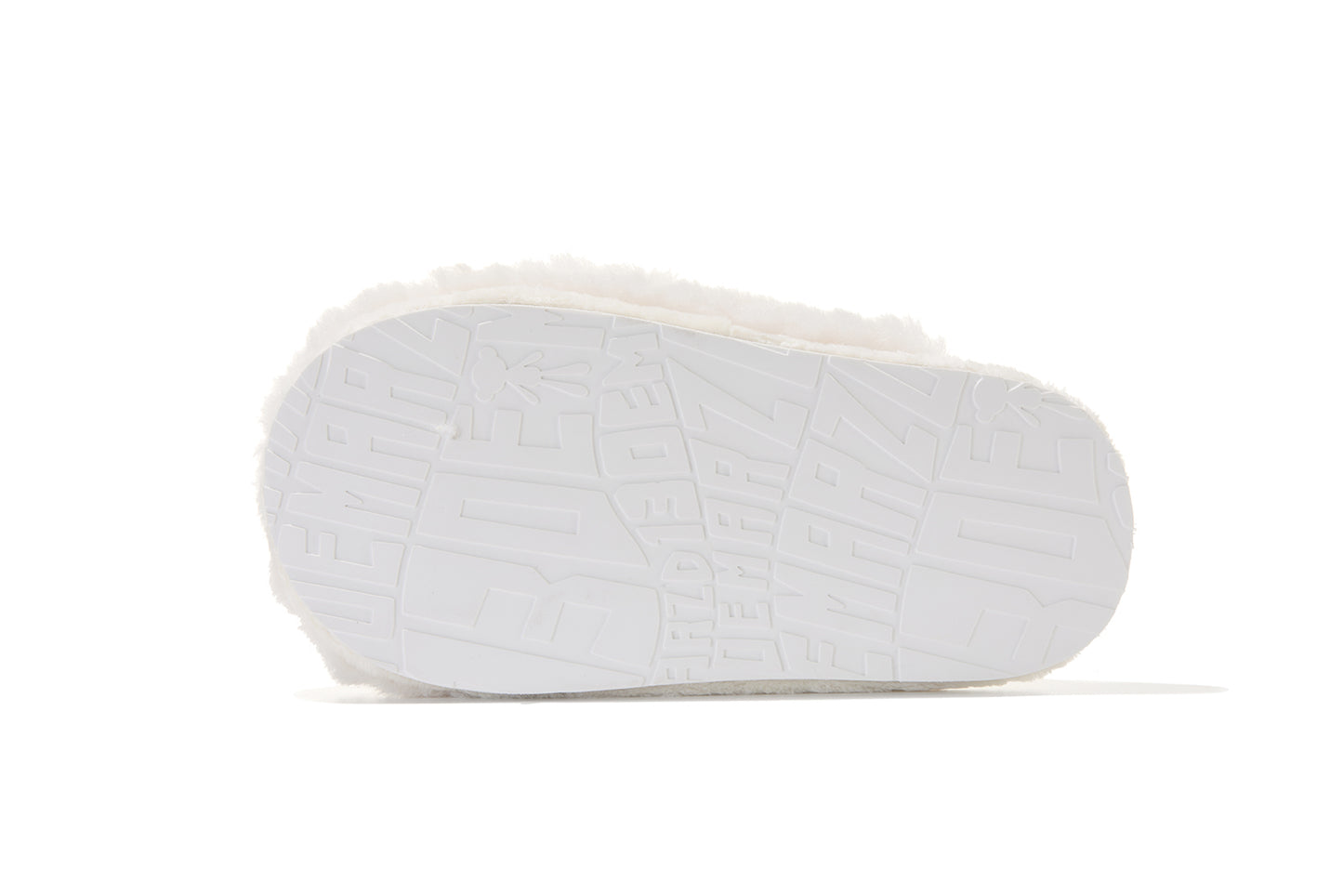 13DE MARZO Indoor Plush Slippers White