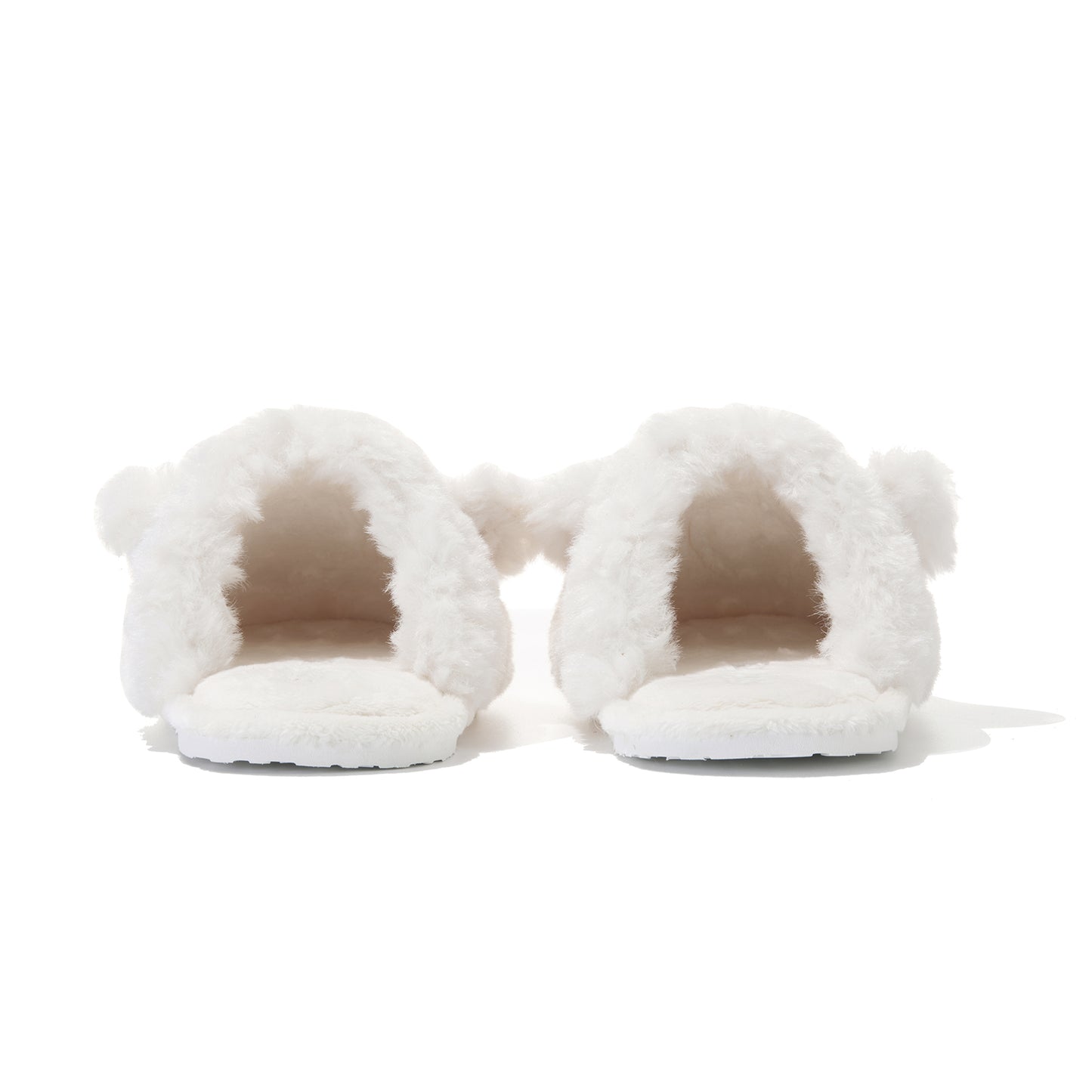 13DE MARZO Indoor Plush Slippers White