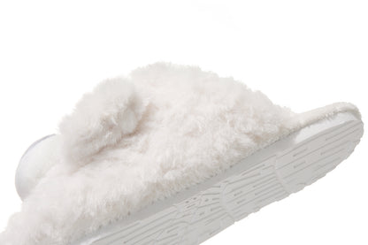 13DE MARZO Indoor Plush Slippers White