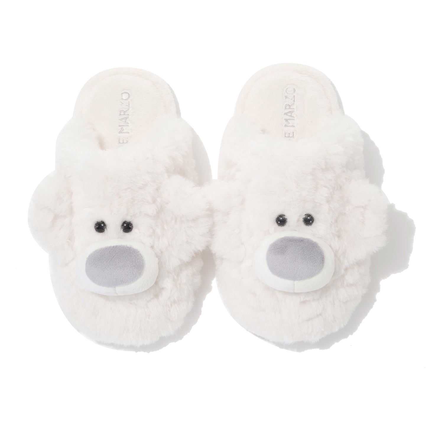 13DE MARZO Indoor Plush Slippers White
