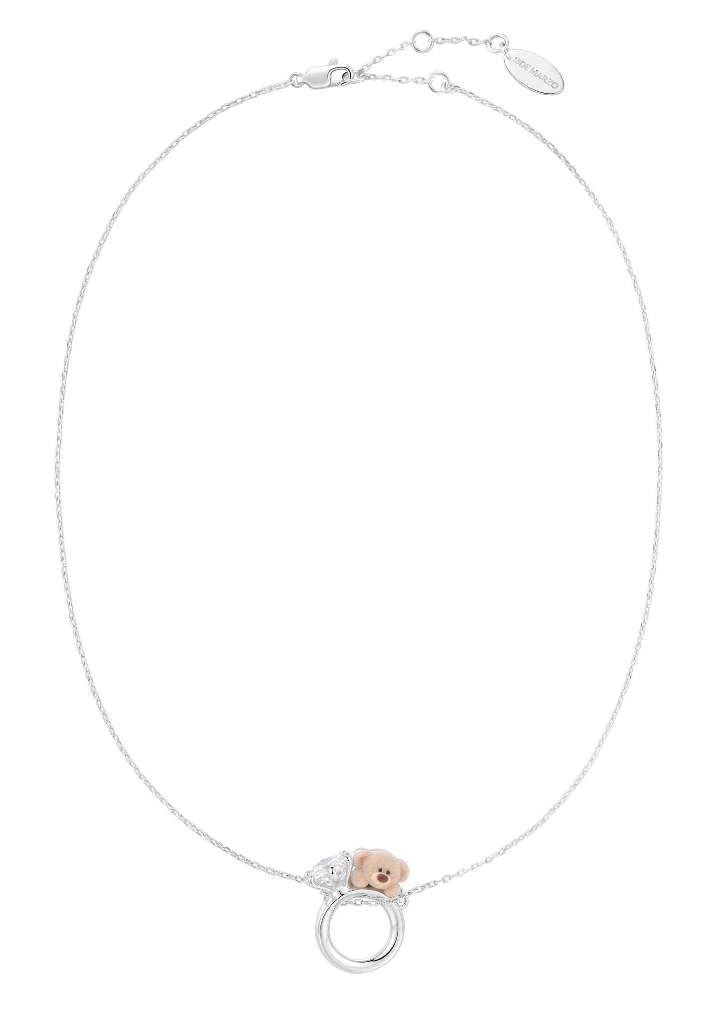 13DE MARZO Bear Star Sparkle Necklace