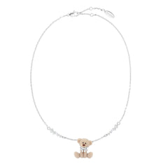 13DE MARZO Cute Sitting Bear Necklace