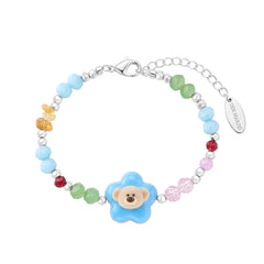 13DE MARZO Colorful Beads Bear Braclet