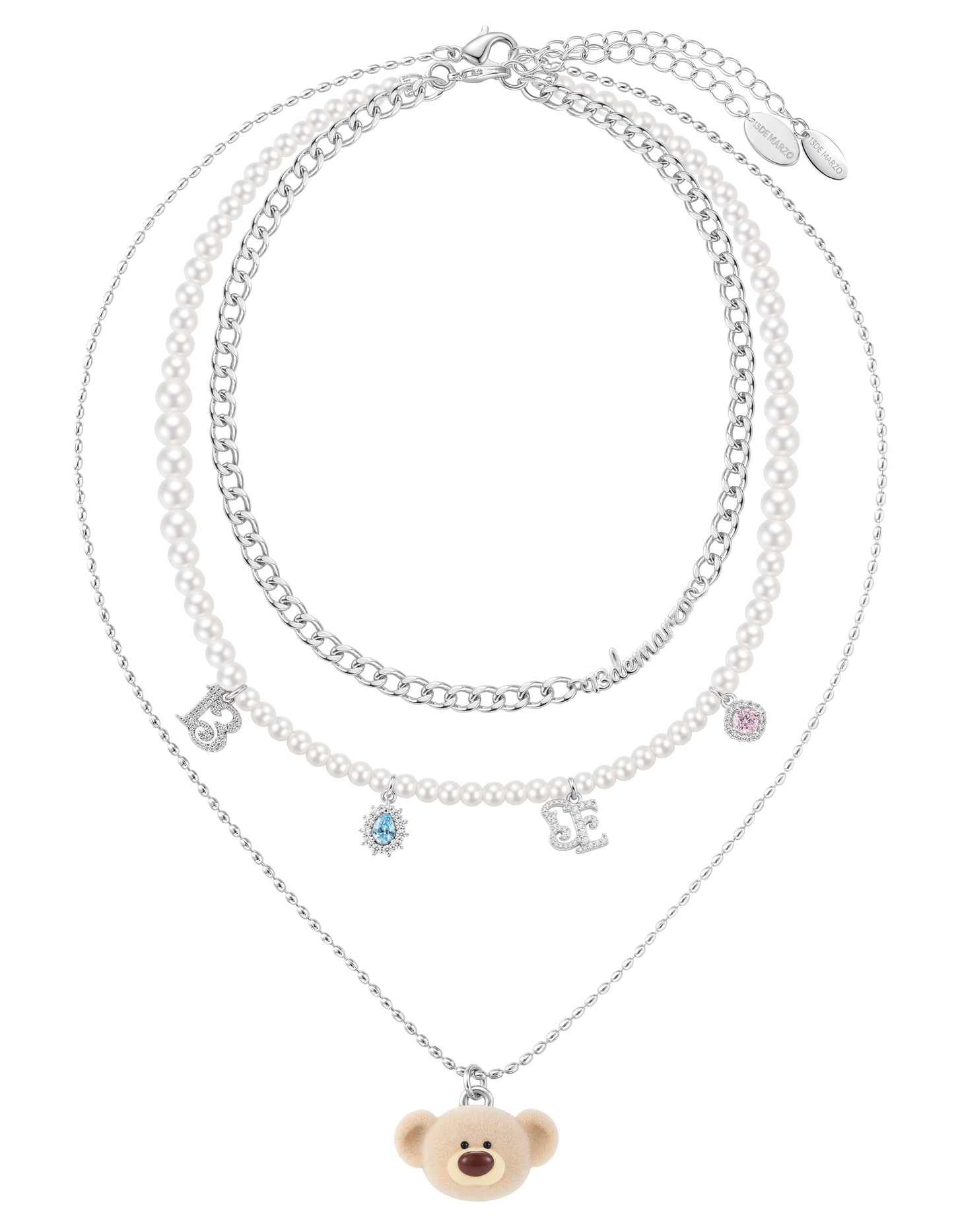 13DE MARZO Bear Layered Necklace - 13DE MARZO