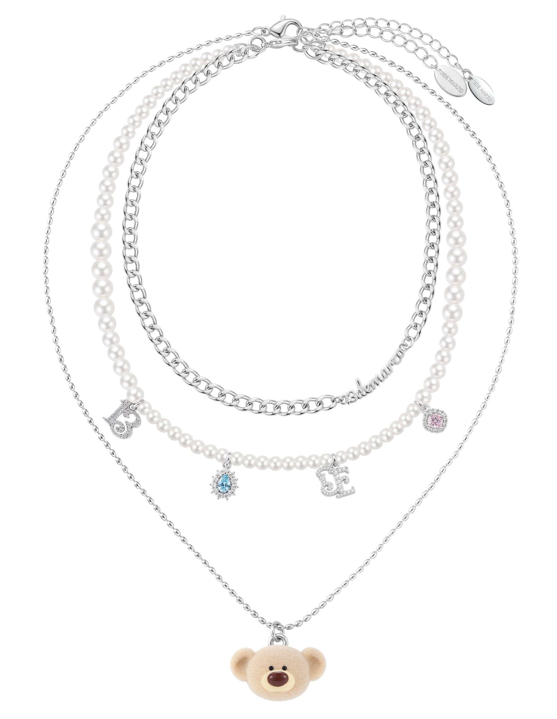 13DE MARZO Bear Layered Necklace - 13DE MARZO