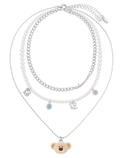 13DE MARZO Bear Layered Necklace